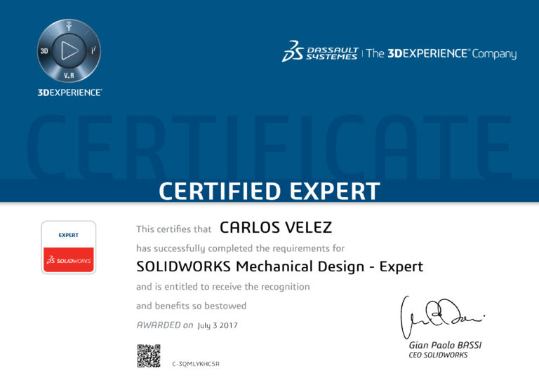 solidworks certification verification